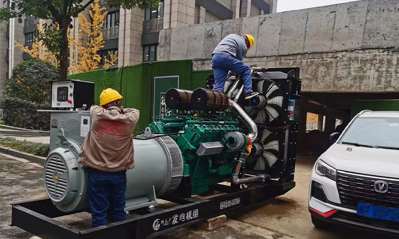 成都某小区采购一台800KW格瓦斯发电机组