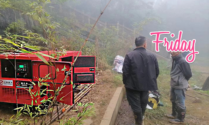某旅游景区采购一台30KW静音发电机组（定制款）